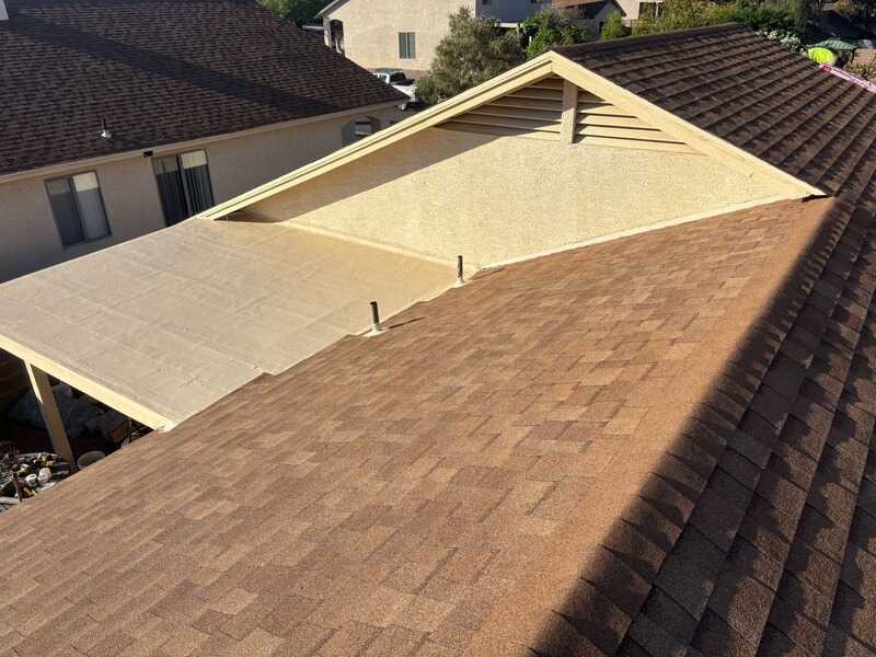 Finished roof with mountain views