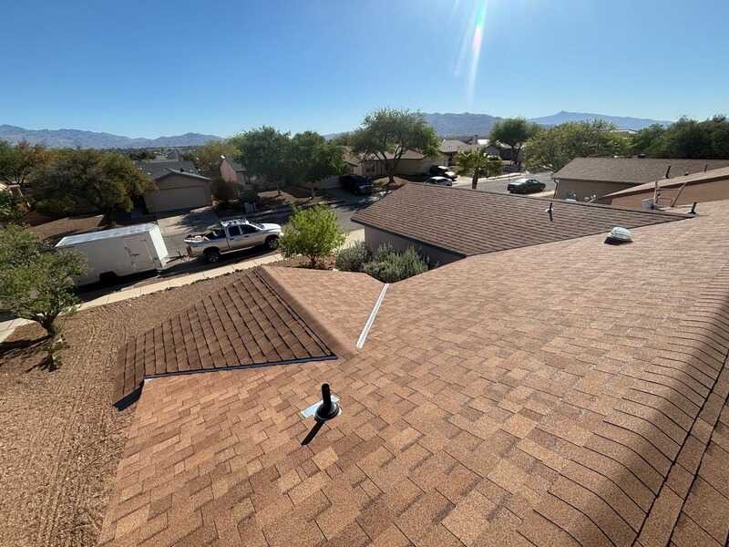 New asphalt shingle roof in Tucson