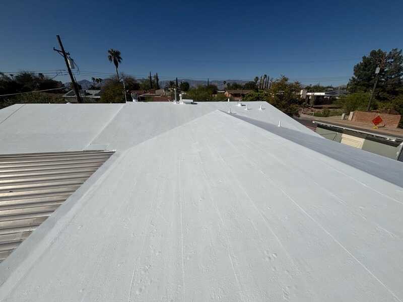 Flat roof coating in Tucson