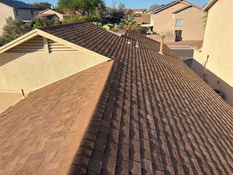 Finished roof with mountain views
