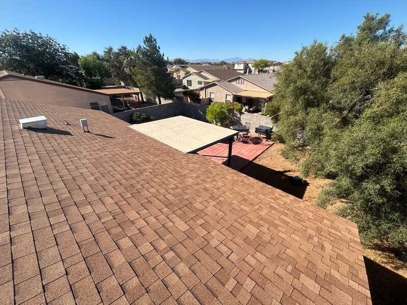 Coated flat roof