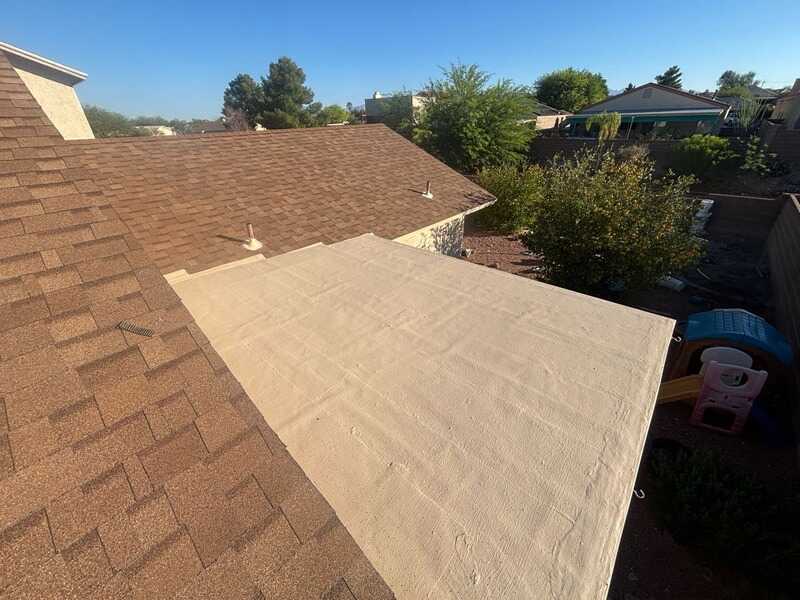 Flat roof coating in Tucson