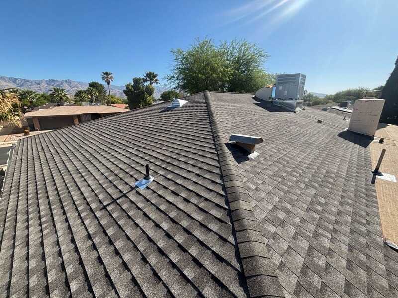 Finished roof with mountain views