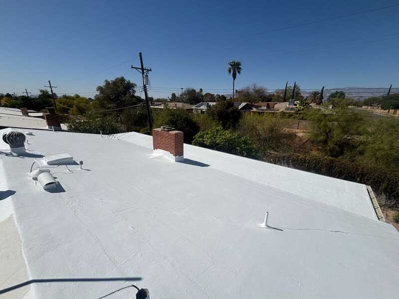 Close-up of a finished shingle roof