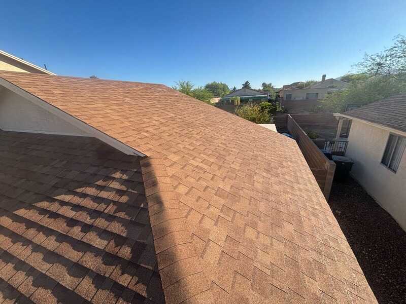 Roof replacement with mountain views